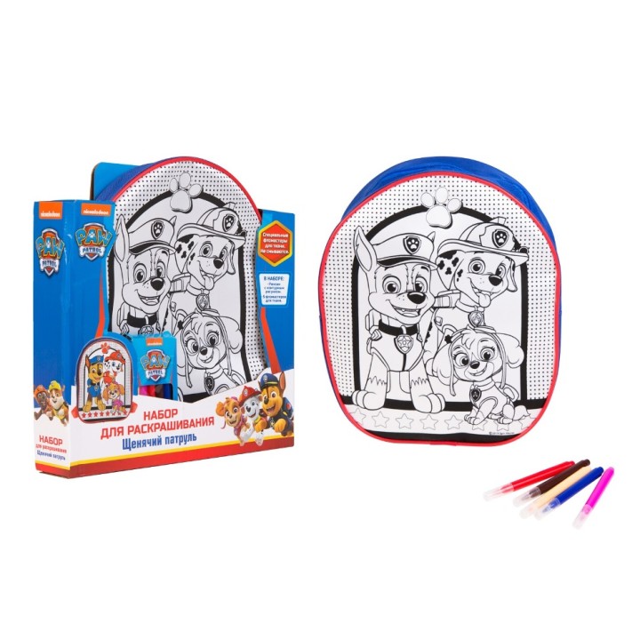 Щенячий патруль. Рюкзак для росписи арт.36905 (Росмэн)