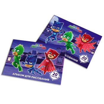 PJ Masks. Альбом для рисования 20л. А4 арт.34089