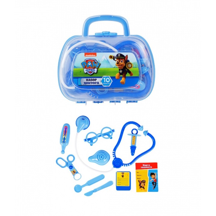 Щенячий патруль. Набор доктора 10 пред. в чемоданчике арт.36443