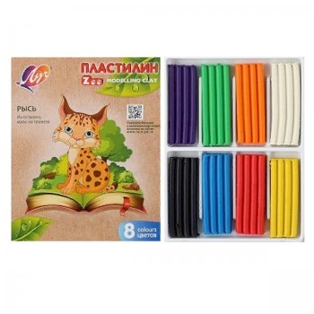 Луч. Пластилин "Zоо" 8 цветов арт.29С 1720-08 /30