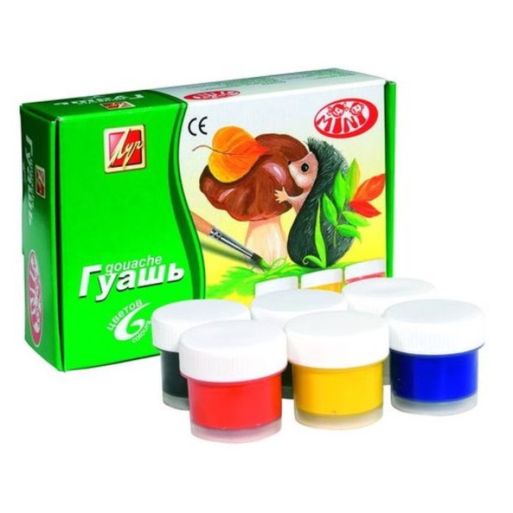 Луч. Гуашь "Мини" 6 цв. арт.19С 1250-08 /28