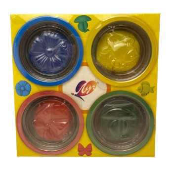 Луч. Набор теста для лепки 4 цвета (крышки-формочки)	арт.31С 2028-08