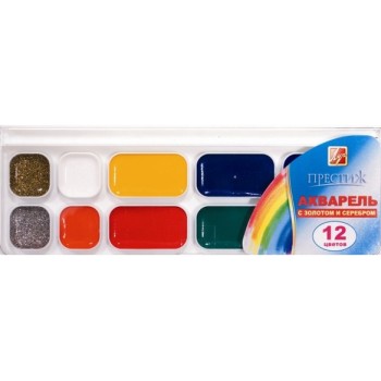 Луч. Акварель "Престиж" 12 цв. без кисти 18С 1231-08 /24