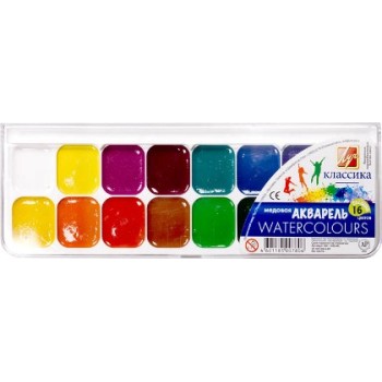 Луч. Акварель "Классика" 16 цв. с кистью арт.19С 1291-08 /28