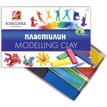 Луч. Пластилин "Классика" 8 цв. арт.12С 867-08 /30