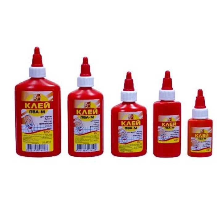 Луч. Клей ПВА -М 85 гр. (красный флакон) арт.18С 1189-08 /60