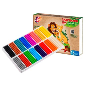 Луч. Пластилин "Zоо" 16 цветов арт.29С 1723-08 /14