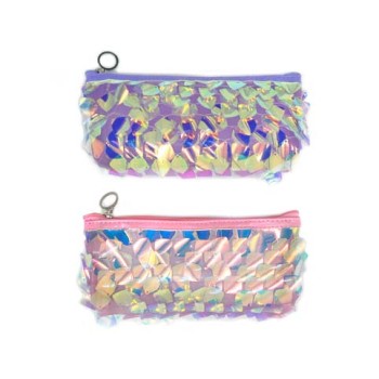 Intelligent. Пенал на молнии c галографическими пайетками арт.BW-70