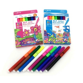 Intelligent. Фломастеры 8+1 цв. Yalong BY-293 волшебные (меняют цвет) водные, в к/кор YL18035-8