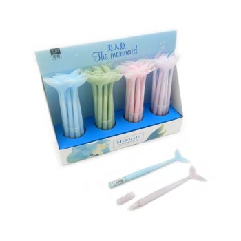 Intelligent. Ручка гелевая "Русалочий хвост" черная, арт.KK-6880