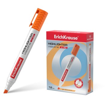 ErichKrause® Текстмаркер "Visioline V-40" оранжевый (поштучно) арт.30977
