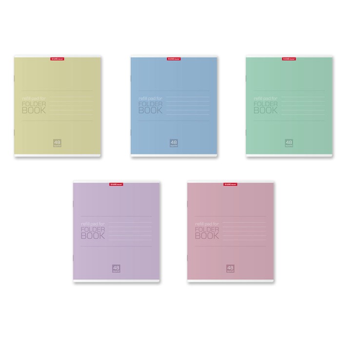 ErichKrause® Тетрадь общая ученическая "FB Solution" 48 листов, клетка (поштучно) арт.48884