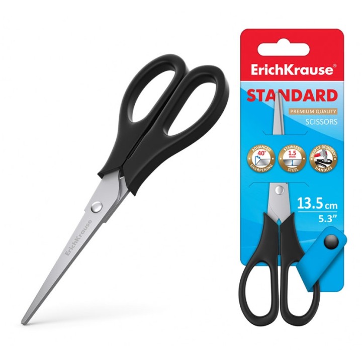 ErichKrause® Ножницы "Standard" 17см (в блистере по 1 шт.) арт.14861