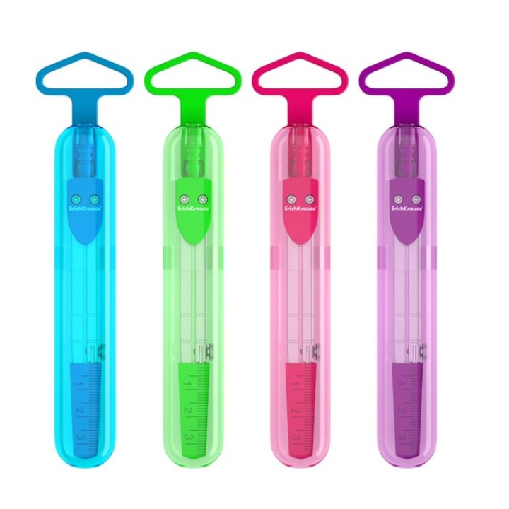 ErichKrause® Металлический циркуль "School" в пласт. чехле 120мм. арт.31526