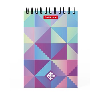 ErichKrause® Блокнот на спирали "Magic Rhombs" 60 листов, клетка (поштучно) арт.49659