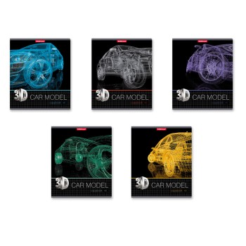 ErichKrause® Тетрадь общая ученическая "3D Grid" 48 листов, клетка (поштучно) арт.47542