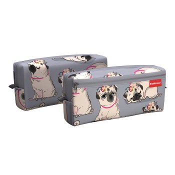 ErichKrause® Пенал квадро "Chilling Dog" с двумя отделениями 210x100x50 мм арт.52292