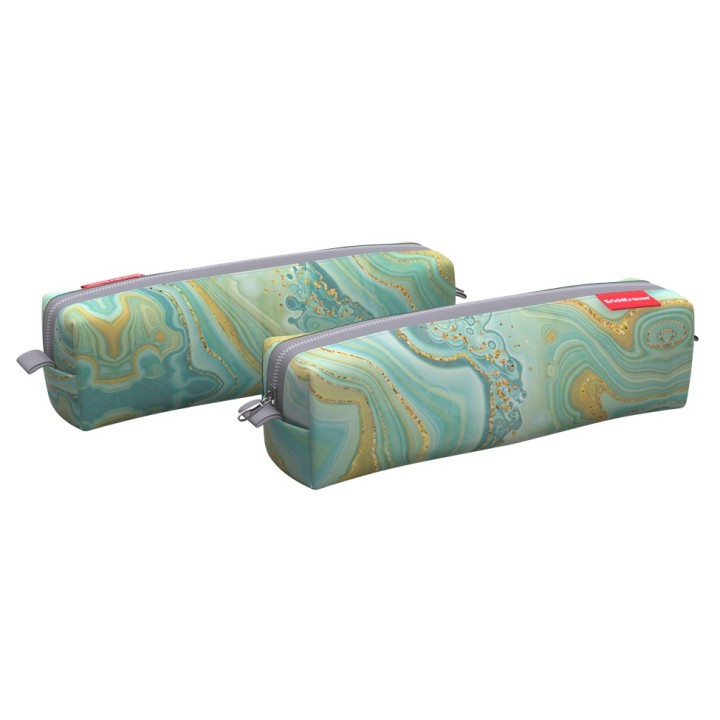 ErichKrause® Пенал квадро "Marble Prehnite" mini 210x50x50 мм арт.52199