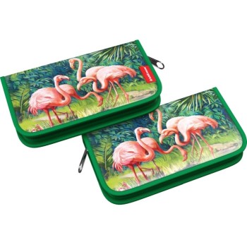 ErichKrause® Пластиковый пенал-книжка без наполнения "Flamingo" 110x205x25мм арт.46876