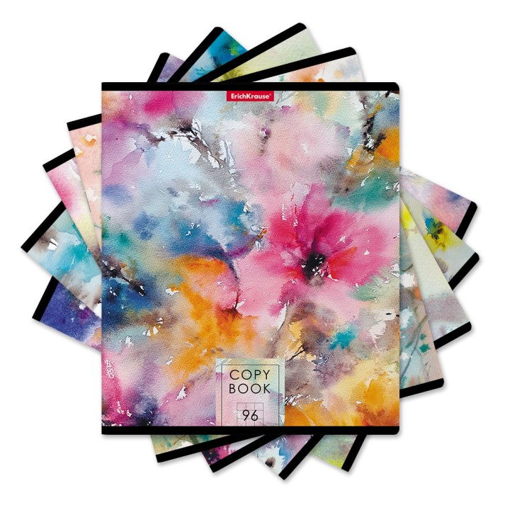 ErichKrause® Тетрадь общая "Палитра" 96 листов, клетка (поштучно) арт.49655