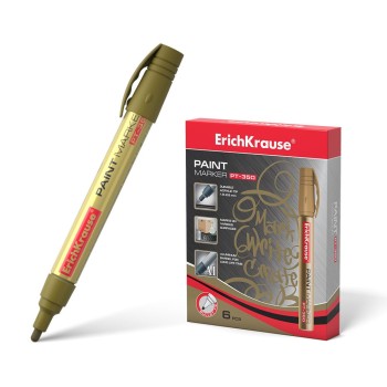 ErichKrause® Маркер-краска "PT-350" золотой (поштучно) арт.37294