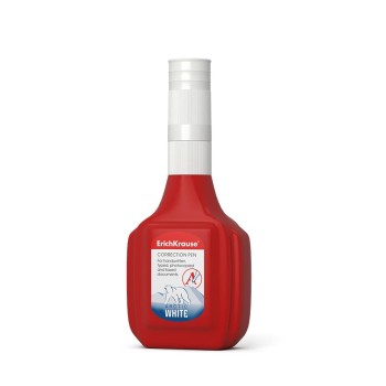 ErichKrause® Корректирующая жидкость "Arctic white" с пластик.наконечником 18мл (поштучно) арт.778