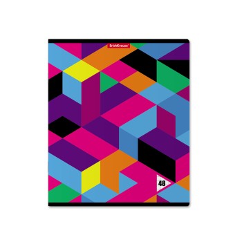 ErichKrause® Тетрадь общая ученическая "Disco Style" 48 листов, клетка (поштучно) арт.49620