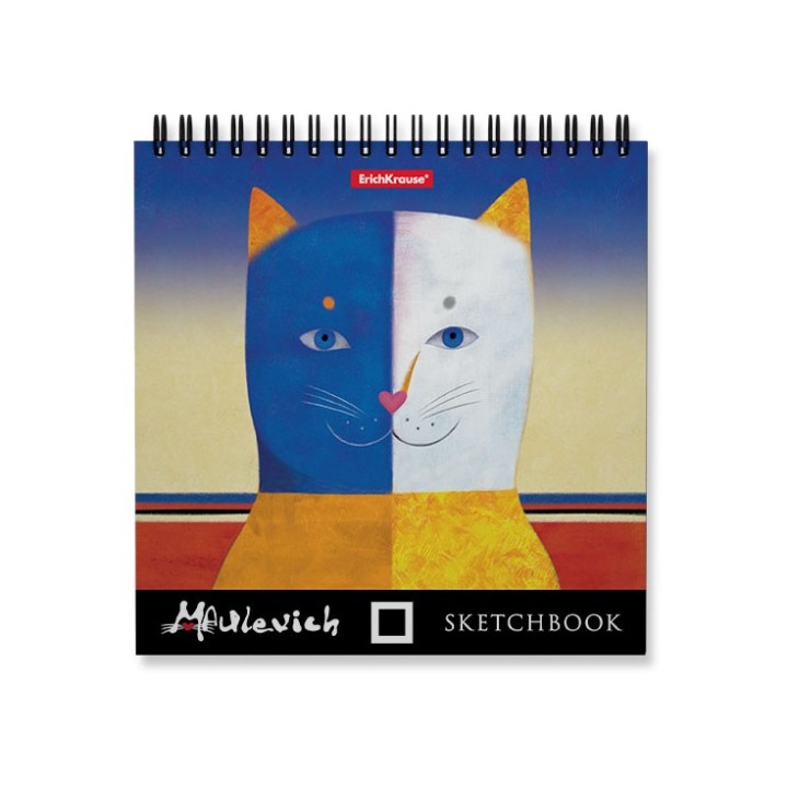 ErichKrause® Альбом для эскизов на спирали "Мяулевич" 170х170 мм, 40 листов арт.48041