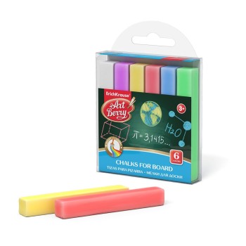 ErichKrause® Мелки для доски "Artberry®" 6 цветов арт.53959