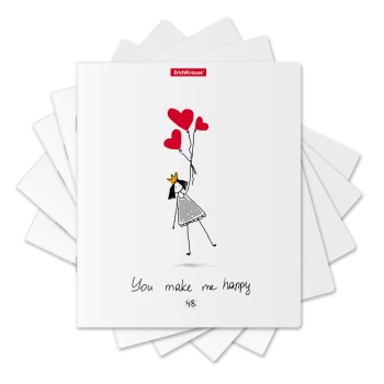 ErichKrause® Тетрадь общая ученическая "Dreams of Love" 48 листов, клетка (поштучно) арт.52952