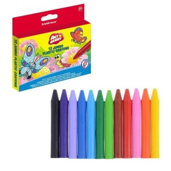 ErichKrause® Мелки пластиковые "ArtBerry Jumbo" 12 цв. арт.33114