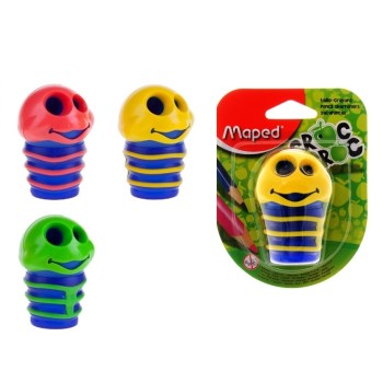 Maped. Точилка "Croc Croc" 2 отверстия, с контейнером арт.001700