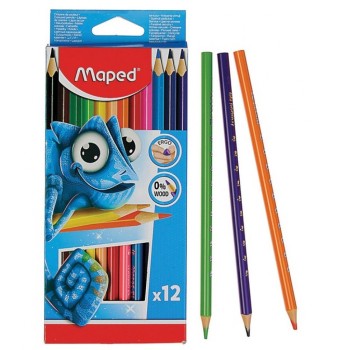 Maped. Карандаши цветные пластиковые "Pulse" (12 цв) арт.862702