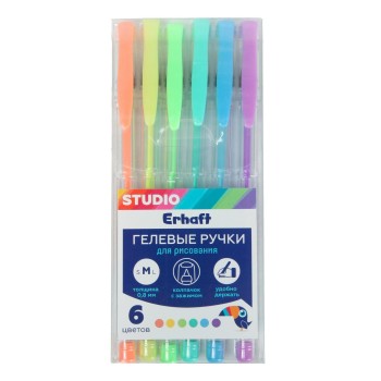 Erhaft. Набор гелевых ручек "Studio" 6 шт арт.MP71295-E