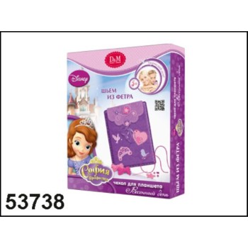 D&M Дисней "София-Прекрасная" Шьем из фетра арт.53738 чехол для планшета Софии "Весенний день"