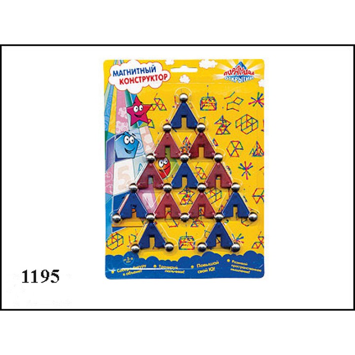Kribly Boo. Магнитный конструктор арт.1195/9590 "Треугольники" /80