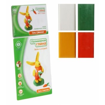 Фабрика Фантазий. 60049 Набор для создания фигурки из пол.глины "Заяц Савелий"