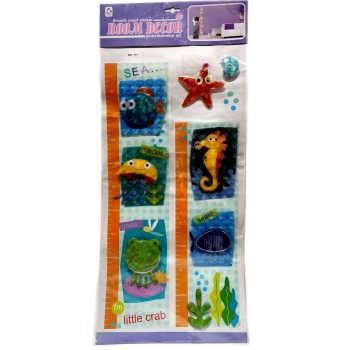 Room Decor.Декоративная наклейка Ростомер "Океан" на 160см арт.KZG1011