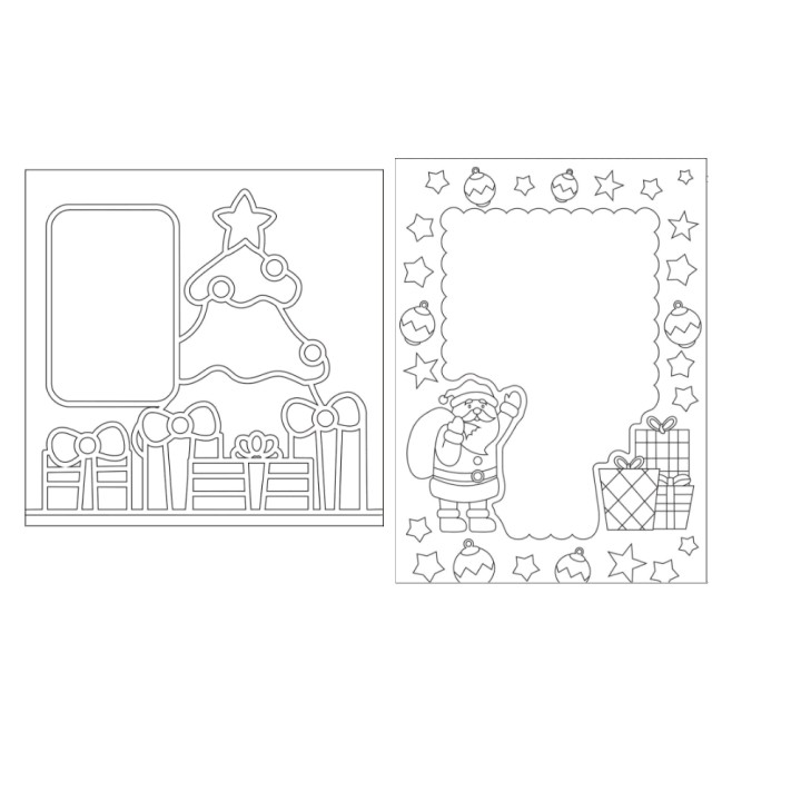 Песочный мир. Трафарет. Песочная рамка А4 "Новый год" в асс-те *