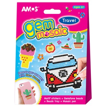 AMOS.21509 Набор для детского творчества Мозаика "Веселое путешествие" /48