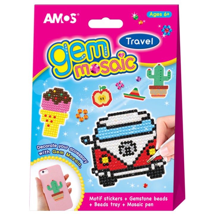 AMOS.21509 Набор для детского творчества Мозаика "Веселое путешествие" /48