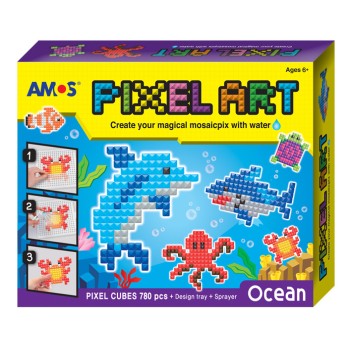 AMOS.21511 Аква мозаика из пикселей "Океан" /24