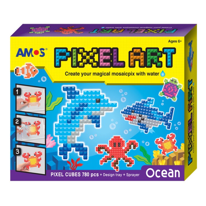 AMOS.21511 Аква мозаика из пикселей "Океан" /24