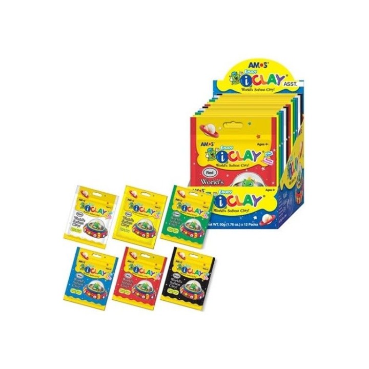 AMOS.22036 Масса д/лепки 15 гр. в асс-те 10/240