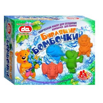 Дети АРТ.Набор Бурлящие бомбочки для ванны арт.да17002 "Животные" /10