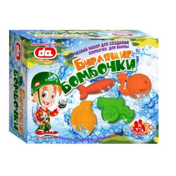 Дети АРТ.Набор Бурлящие бомбочки для ванны арт.да17003 "Боеприпасы" /10