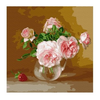 Molly. Картина по номерам KH0729 "Летний день" Бузин. (30Х30) 21 цвет 1/20