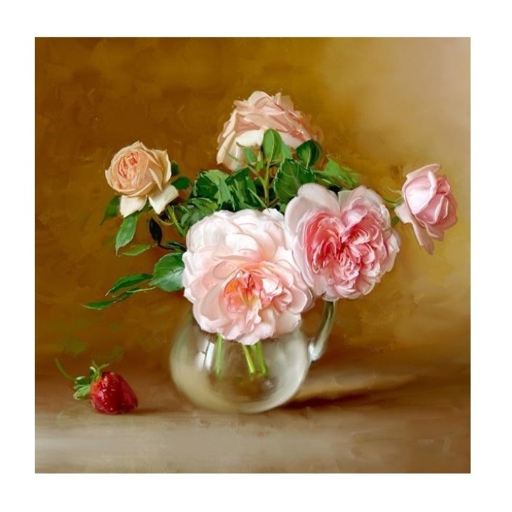 Molly. Алмазная мозаика KM0704 "Летнийц день" Бузин (30х30) 26 цветов 1/20