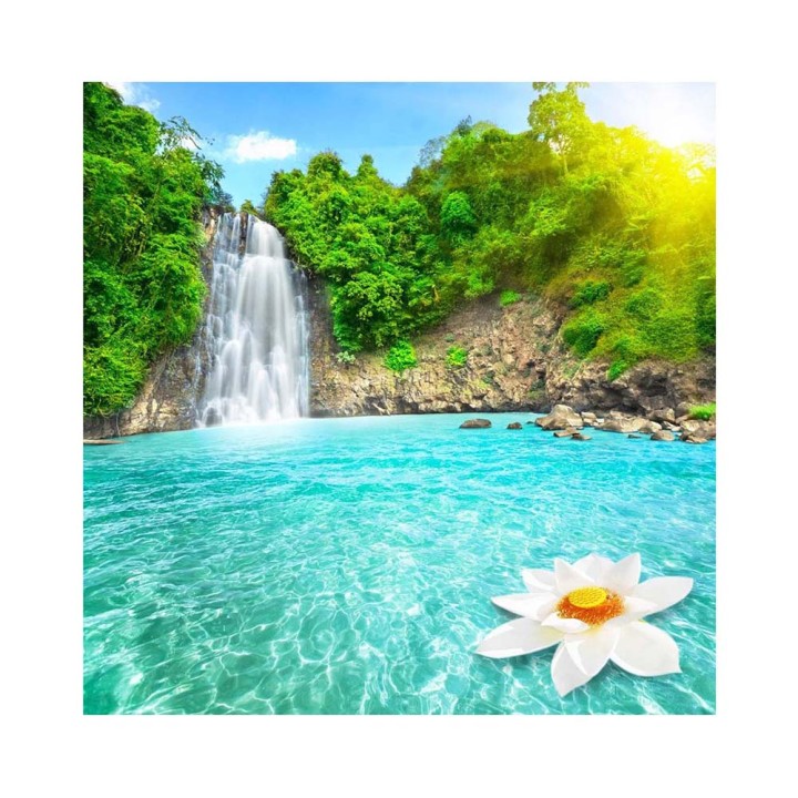 Molly. Картина по номерам KH0693 "Райский уголок" (30Х30) 20 цветов /20