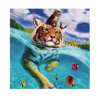 Molly. Картины мозаикой KM0708 "Мы с тобой одной крови" (30х30) 26 цветов /20